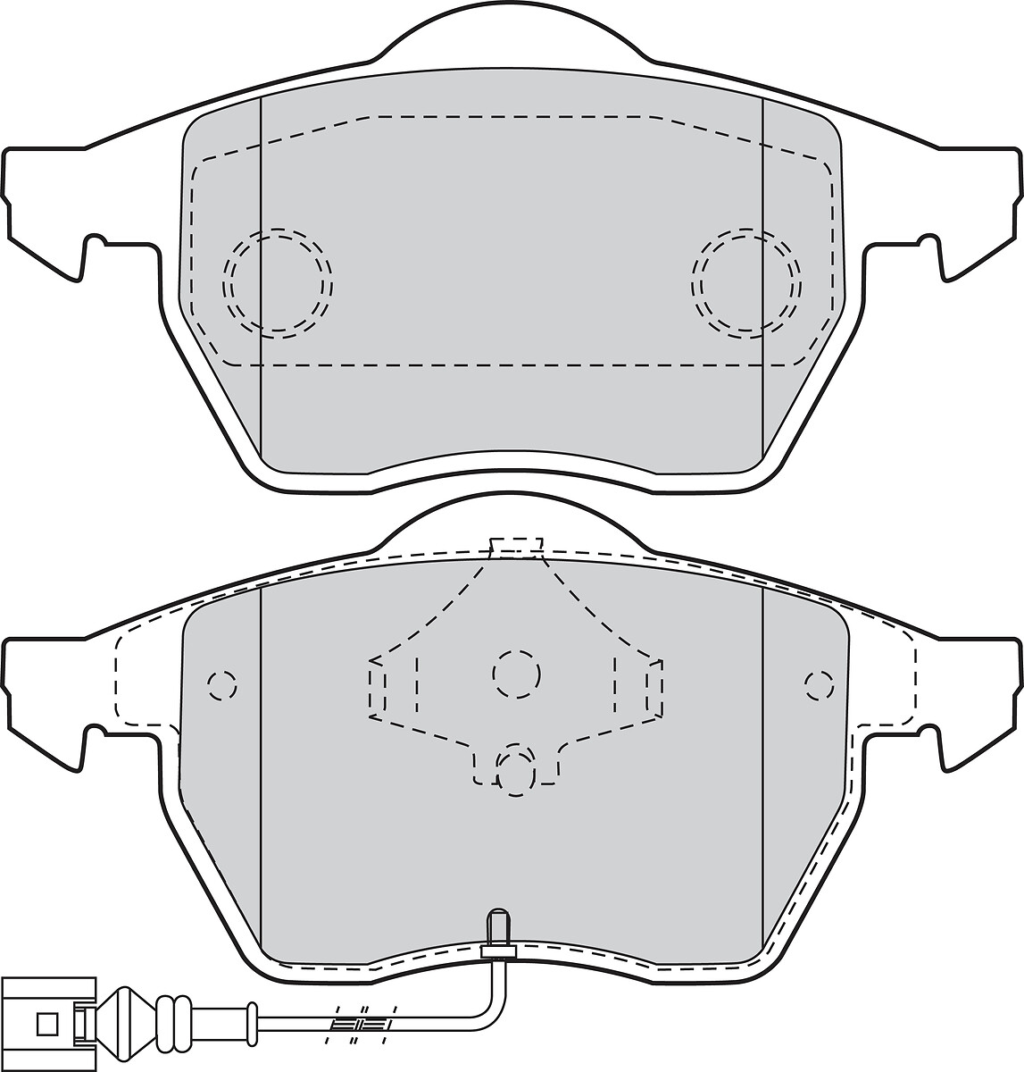 Jeu de 4 plaquettes de frein VALEO ref. 301486